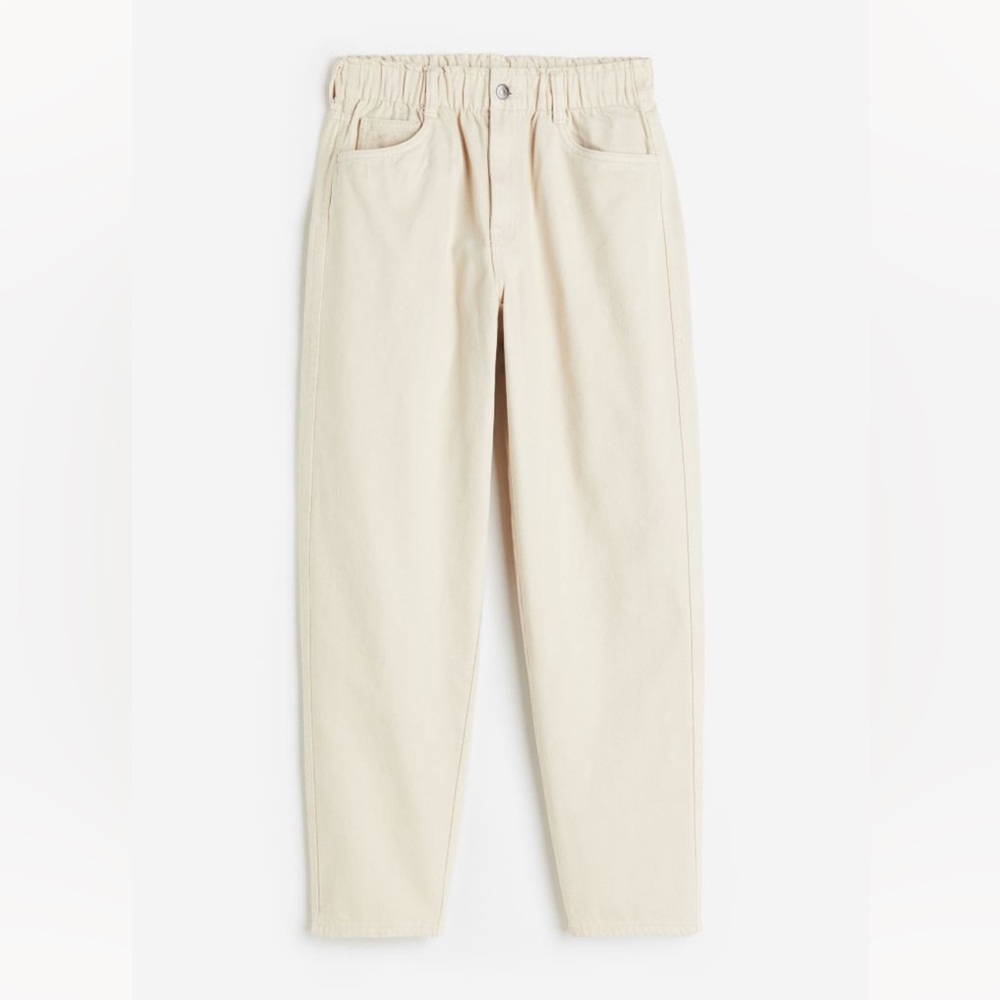 H&M High Waist Twill Pants